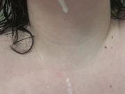 BBW gets face fucked by dragon dildo 14/16