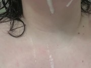 BBW gets face fucked by dragon dildo 15/16