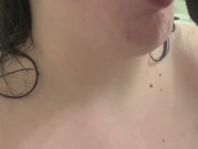 BBW gets face fucked by dragon dildo 2/16