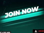 DEVILS FILM - Petite Lesbian Girl Wants Her Pussy Pounded By Her Boss' Huge Cock 7/16