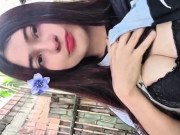 💦Porn actress Yulieth Gomez touches her breasts outdoors💦 11/16