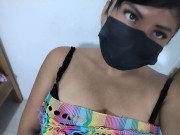 The skirt, the dildo, and my vagina!! I'm hot and horny enjoying sex 4/16