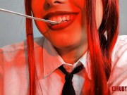 Makima chewing tiny watermelon 12/16