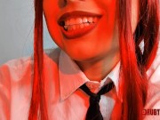 Makima chewing tiny watermelon 14/16