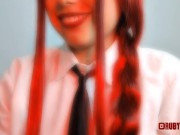 Makima chewing tiny watermelon 2/16