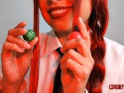 Makima chewing tiny watermelon 4/16