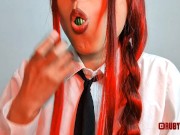 Makima chewing tiny watermelon 7/16