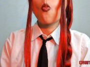 Makima chewing tiny watermelon 9/16