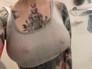 Shower boobie tease 2/16