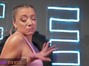 Fitness Rooms Big tits thick French milf yoga teacher