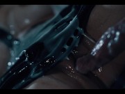 Live Action Japanese Anime Horror - Asian Schoolgirl Teacher Fucked in Classroom by Horny Demon Vore 14/16