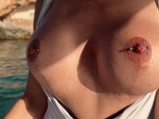 A little tease by this hot captain on a boat in Ibiza 2/16