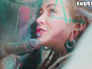 Hard ANAL fuck for Tattooed Girl - Balls Deep Assfuck for Goth Slut - ATM, Facial 9/16