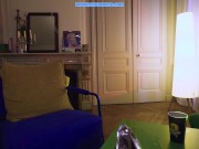 La fille timide aux cheveux bleus veut ta queue pour la soirée - Francaise Roleplay Poilue 1/16