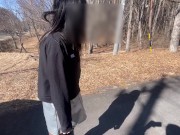 初の野外露出で恥じらう人妻／日本人素人／個人撮影 6/16