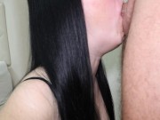 My hand helped him cum in my throat. 16/16