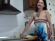 Baking cakes for a blowjob 6/16