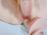 vol.192  *.❤︎.❤︎ omnkとanal 極太リアルディルド2本同時挿入 ❤︎.❤︎.* パイパン ドアップ 極太 拡張 16/16