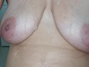 Spit bath for my boobs and belly 🫦 15/16