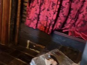 PETITE REDHEAD ATLANTA MORENO RIDES DILDO - Big Tits and Fingering in Solo Masturbation! 2/16