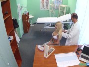 Busty Blonde Needs Help in the Doctors Toilet - Fake Hospital 3/16