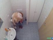 Busty Blonde Needs Help in the Doctors Toilet - Fake Hospital 5/16