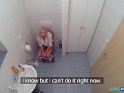 Busty Blonde Needs Help in the Doctors Toilet - Fake Hospital 6/16