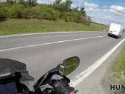 HUNT4K. A bike ride ended up as a perfect outdoor deepthroat and sex 5/16