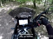 HUNT4K. A bike ride ended up as a perfect outdoor deepthroat and sex 6/16