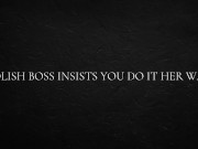 Polish Boss Insists You Do It Her Way 1/16