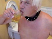 Latvian faggot Armands Lusis is now a toilet slave and drinks his own piss 7/16