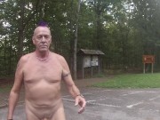 Checking out a public historic site while naked 16/16