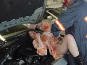 Fucking the mechanic to fix my car faster 9/16