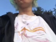 Public masturbation and flash compilation on the beach with people around 2/16