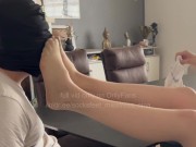 smelly socks and nylon feet make my slave weak! (Full Vid on OF - V329) 14/16