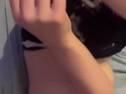 Fingering my ass, cumming and fucking myself with a dildo whilst desperate to pee. 2/16