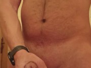 Solo man wanking hotel toilet cum 15/16