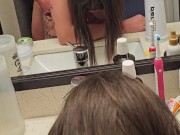 Bent over mirror fuck from behind short clip. 10/16
