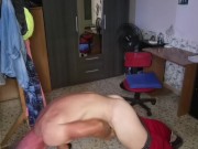 I was so desperate to jerk off that I couldn't take my shorts off. 8/16