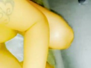 BIG BROWN BOOTY EBONY TWORKING AND CLAPPING COWGIRL RIDING CHEEKS 15/16