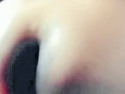 BIG BROWN BOOTY EBONY TWORKING AND CLAPPING COWGIRL RIDING CHEEKS 8/16