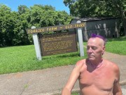 Exploring an old tobacco barn naked 1/16