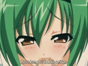 Green Haired Beauty Loves Using Her Huge Tits to Pleasure a Big Cock 6/16