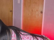 My stepcousin never misses an opportunity when we're alone to come ride my cock 1/16