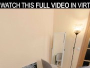 Solo Asian teen Kwini Kim masturbates with a dildo in VR. 9/16