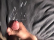 Cumming over my bed after a holiday 11/16