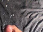 Cumming over my bed after a holiday 13/16