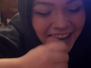 Oops! Cum hit the screen! 13/16