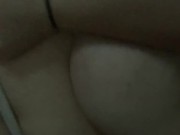 BBW plays with tits before being fucked by giant dildo 5/16