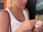 Meeting The Beautiful Blonde Sienna Day In Barcelona 13/16